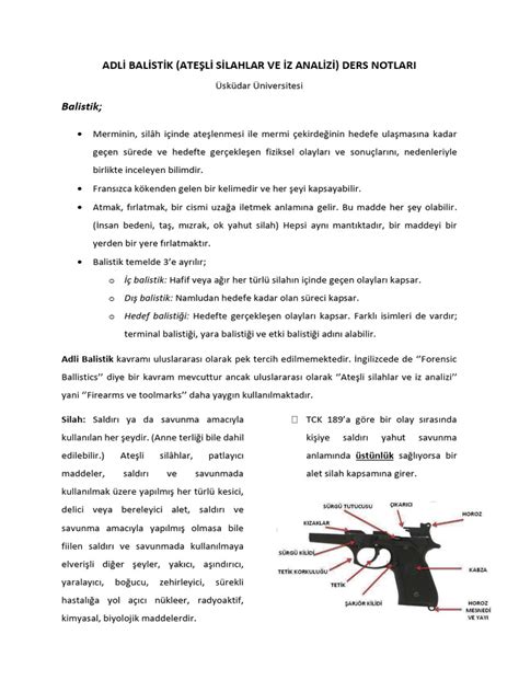 Silahlar ve özellikleri pdf